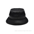 Black All Mesh Bucket Hat Custom